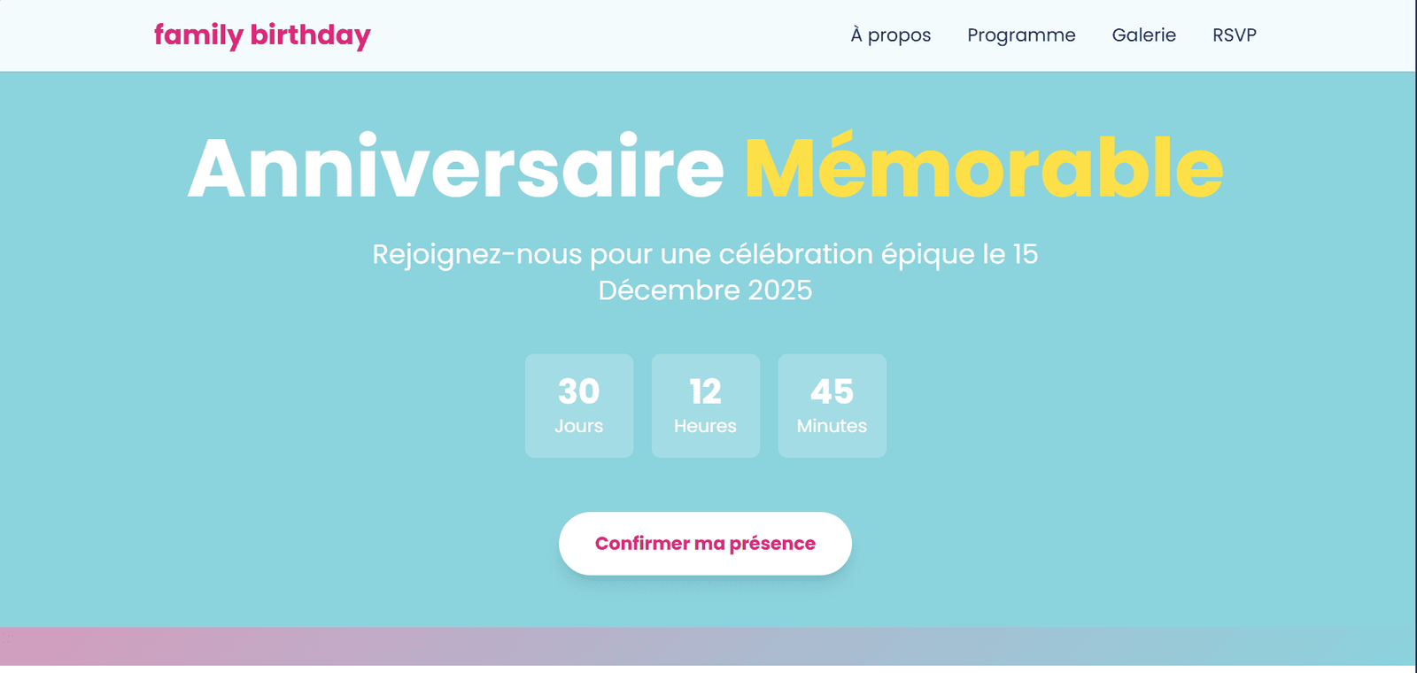PartyPulse – Anniversaire Mémorable