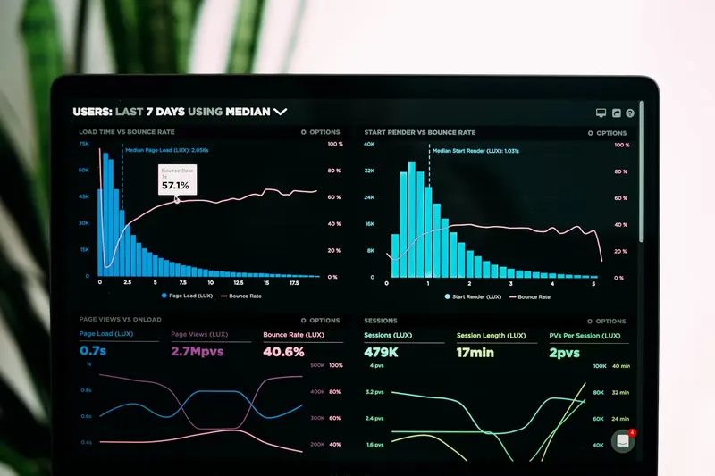 Tableau de bord d’une application web